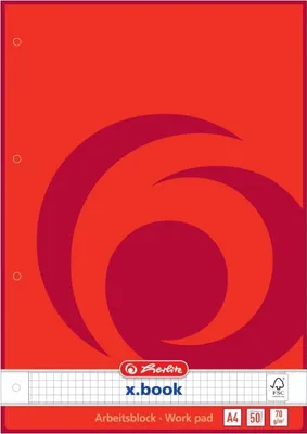 Produktbild von Arbeitsblock A4 kariert VE=5x50 Blatt