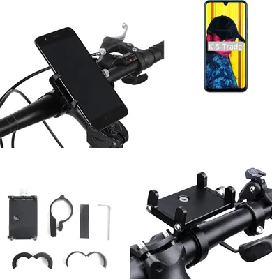 Produktbild von K-S-Trade Handyhalterung für das Fahrrad kompatibel mit Huawei nova Lite 3 Halter Lenkstange Fahrradhalterung Motorrad Bike Mount Befestigung