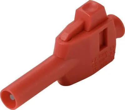 Obrázok produktu pre Voltcraft MP-4 Laborstecker mit Klemmanschluss Stecker gerade Stift-O Rot 50 St (VC-17002935)