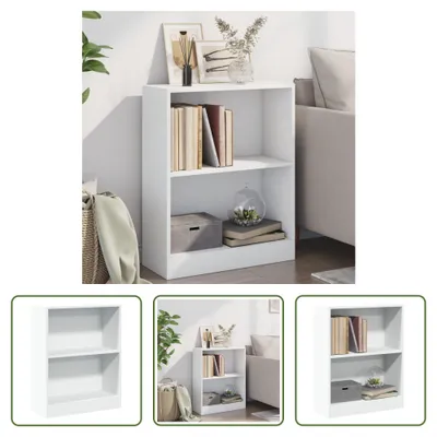 Produktbild von The Living Store Bücherregal Weiß 60x24x76 cm Holzwerkstoff