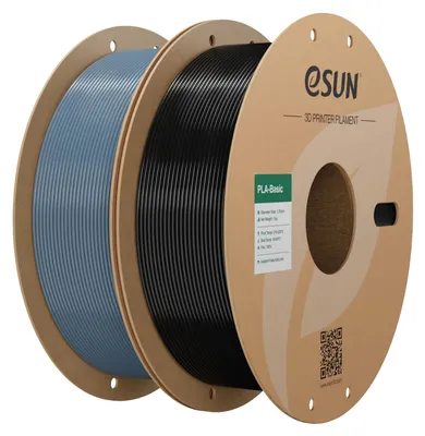 Produktbild von eSUN PLA Basic Filament 1.75mm, Grau+Schwarz, 2KG