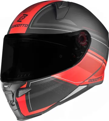 Immagine prodotto di Casco Bogotto FF110 Cinder, nero opaco/rosso, XL