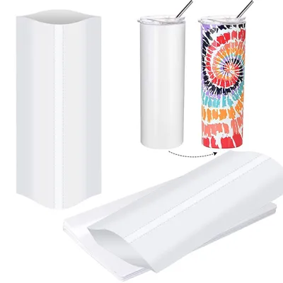 Schrumpffolien, 20 Stück, weiß, 127×257 mm, für Sublimation