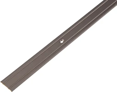 Produktbild von Alberts Übergangsprofil | mit zwei Rillen | Aluminium, bronzefarbig eloxiert | 900 x 25 mm