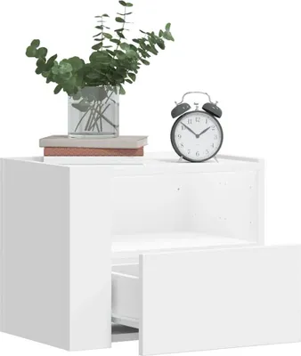 Produktbild von vidaXL Wand-Nachttische 2 Stk. Weiß 45x30x35 cm