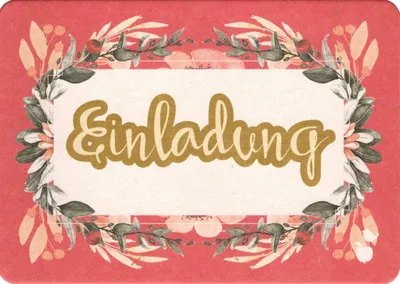 Produktbild von Papp-Postkarte "Einladung"