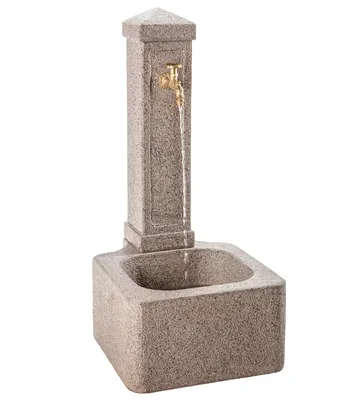 Produktbild von Dehner Gartenbrunnen Graz, ca. 110 x 60 x 50 cm, Granit, grau