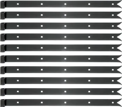 Produktbild von Alberts 862787 Ladenband, gerade, Abschluss Karpfenschwanz, schwarz, Rolle Ø14 mm, Größe 600 x 35 mm, 10er Set