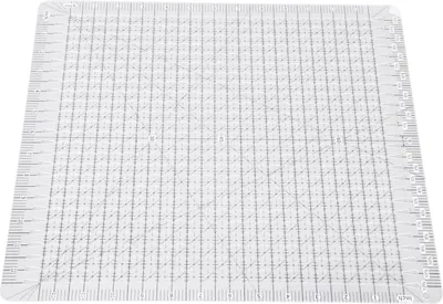Produktbild von Quilt-Schablonen-Lineal, 31,8 x 31,8 cm, Acryl, transparent, zweifarbig, Linie, multifunktionaler Näh-Quilt-Streifen für Handarbeit