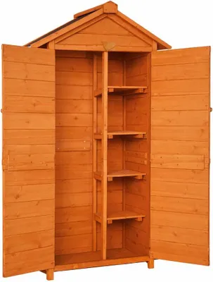 Produktbild von Werkzeugschrank aus Holz, ca. 88 x 45,5 x 168 cm, braun