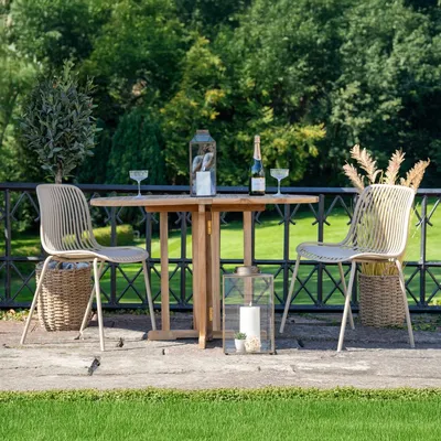 Productafbeelding van House Nordic Stapelstoel Branson Zand- Set van 4