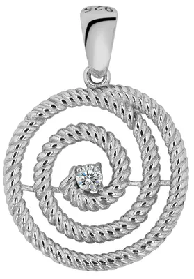 Produktbild von Akzent Damen Anhänger Akosua "Akosua" aus 925 Sterlingsilber, rhodiniert, langlebig
