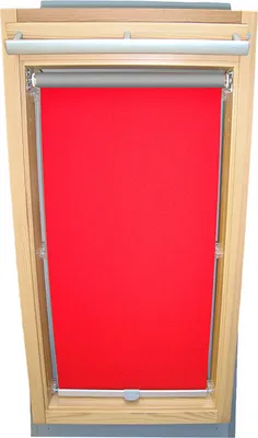 Produktbild von Rollo THERMO für VELUX Dachfenster GGL/GPL/GGU/GPU - CK02 - Rot/Signalrot - mit Haltekrallen
