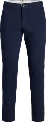 Produktbild von Jack & Jones 12174309, Chino, Erwachsener, Blau, Baumwolle, Elasthan, Nicht bleichen, Feinwäsche (30°C)