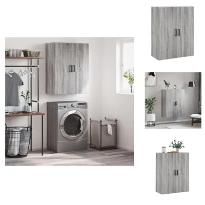 Zdjęcie produktu dla vidaXL Szafka ścienna szara Sonoma 69,5x34x90 cm - Kredensy
