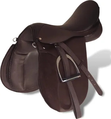 Obrázek produktu pro vidaXL Jezdecké sedlo 17,5" z pravé kůže hnědé 18 cm 5 v 1