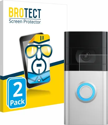 Produktbild von 2x Für Ring Video Doorbell 4 / Doorbell 3 Schutzfolie BROTECT Displayschutz Display Schutz Folie Klar Transparent