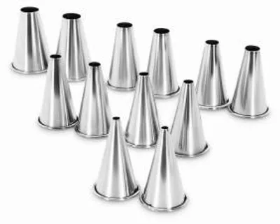 Produktbild von Set mit 12 Lochstempeln, Höhe 50 mm, Ø 4–15 mm, Edelstahl