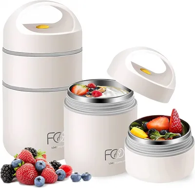 Müslibecher to go 680 ml doppelwandig auslaufsicher