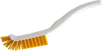 Produktbild von Ultimative Fugenreinigung: Robuste gelbe Fugenbürsten aus Polyester, hart, 10er-Pack für makellose Fugen und Ecken, 220x15x19mm
