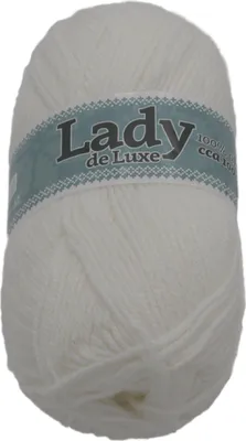 Obrázek produktu pro Příze LADY de Luxe - 100g / 238 m - Bílá