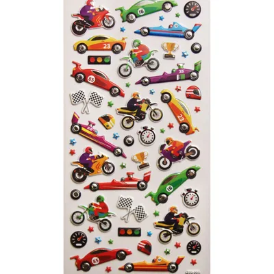 Productafbeelding van Herbruikbare stickers - Gemaakt van schuim - Voor auto's en motorfietsen