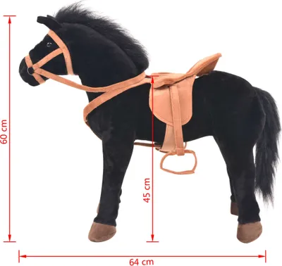 Produktbild von VidaXL Plüschpferd H 64 cm