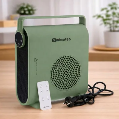 Obrázek produktu pro Keramický ohřívač - Ventilátorový ohřívač - 2000 W - 3 režimy - Růžová