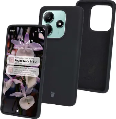 Produktbild von Bizon Soft Case Xiaomi Redmi Note 14 5G schwarz