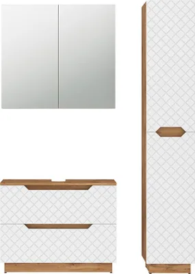 Immagine prodotto di Set di mobili da bagno Vicco Lotta Bianco 3 parti, Model 59520