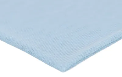 Zdjęcie produktu dla Elastyczna siatka z tiulu, dwustronna, jasnoniebieska, 50 x 150 cm