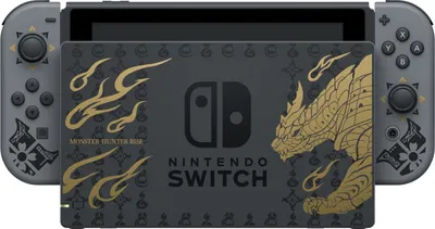 Produktbild von Nintendo Monster Hunter Rise Edition, Nintendo Switch, NVIDIA Custom Tegra, Grau, D-Pad, Home button, Tasten, LCD