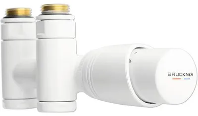 Produktbild von Bruckner WICHER COMBI Thermostat-Anschlussgarnitur für Mittelanschluss 50mm, Weiß