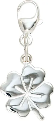 Produktbild von Einhänger Charm Kleeblatt aus 925 Sterling Silber Glückszeichen Damen
