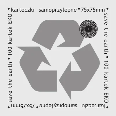 Obrázok produktu pre Samolepiace bločky eko 75x75mm 100K biele