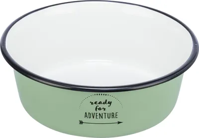 Produktbild von TRIXIE Napf, Emaille/Edelstahl - grün - 0,9 l/ø 17 cm