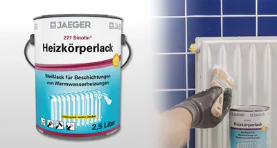 Produktbild von Jaeger Heizkörperlack 375ml weiß Hochglanz