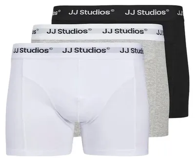 Zdjęcie produktu dla Jack & Jones Soho Solid – bokserki, 3 sztuki, wielokolorowe, rozmiar M, dla mężczyzn, wielokolorowe, rozmiar M