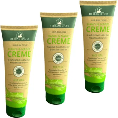 Produktbild von 3x125ml Herbamedicus Hand Creme Handcreme Aloe Vera