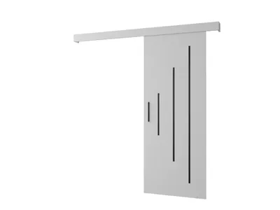 Obrázek produktu pro MOB, Posuvné dveře - 90 cm - Sharlene Y (bílá matná + černá)