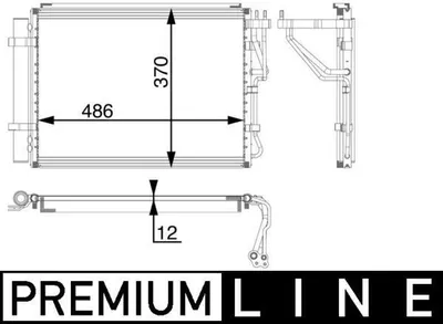 Produktbild von MAHLE AC 60 000P Kondensator Klimaanlage Klimakondensator für HYUNDAI ix20 (JC) +Trockner