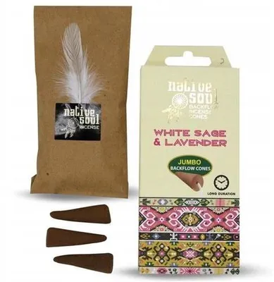Produktbild von Tribal Soul Native Soul Backflow Räucherstäbchen Weißer Salbei Lavendel