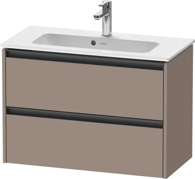 Produktbild von Duravit Ketho.2 Wastafelonderkast 81x39x54,9 cm Mat Basalt