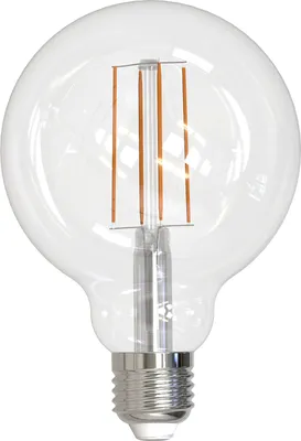 A clear studio shot of a single LED light bulb against a white background.