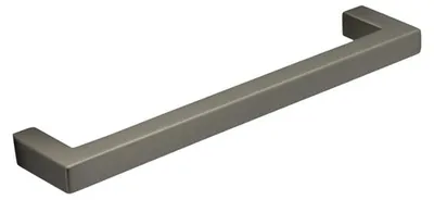 Imagen del producto de Tirador de mueble de zamak con acabado en níquel satinado, de 128 mm