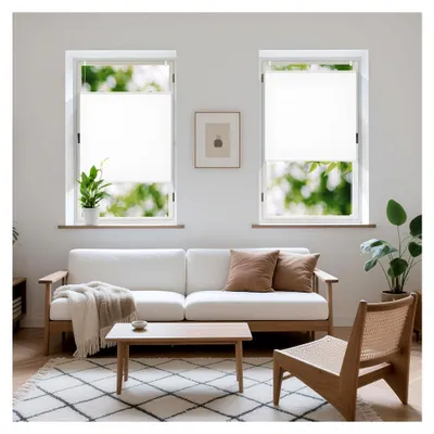 Produktbild von Plissee ohne Bohren Klemmfix, Weiß 90x130cm (BxH), Plisseerollos Faltrollo mit Klemmträger easyfix, Jalousie Sichtschutz und Sonnenschutz Rollo für Fenster und Tür