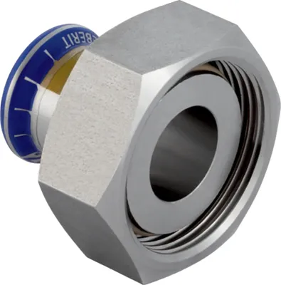 Produktbild von Geberit GE Mapress, Edelstahl, Gas, Uebergang, mit UeWM, konisch dichtend, d28mm x G1 3/8, 1 Stk.