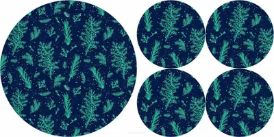 Immagine prodotto di Tovagliette in feltro Tovagliette rotonde Tovagliette moderne 1+ 4 JUNIPER 33cm 16cm