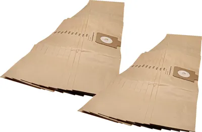 Produktbild von vhbw 20x Staubbeutel kompatibel mit Electrolux Terrier UZ872, UZ940S2, UZ934X Staubsauger - 34cm x 17cm Sandfarben