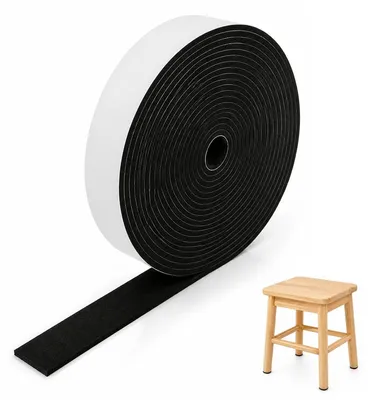 Obrázek produktu pro Plstěná páska samolepicí - Černá - 20 mm x 5 m - 2 mm - K rozstřižení na míru
